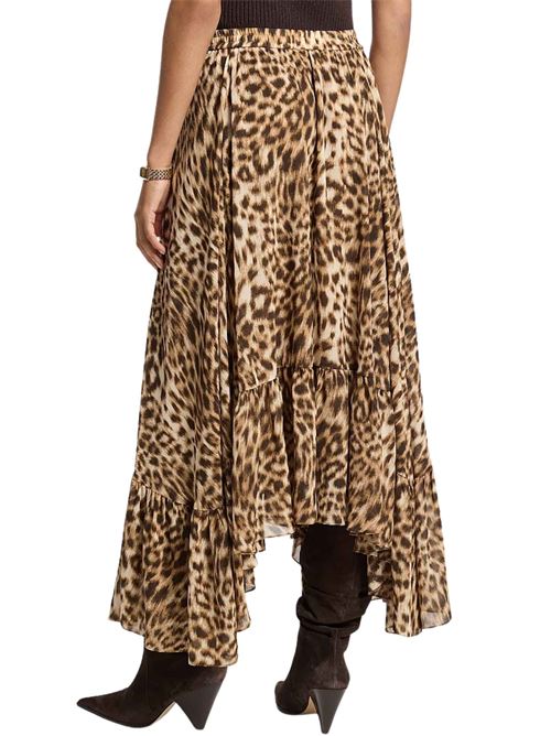 Gonna asimmetrica con stampa animalier Michael Kors | MF670N2LE4211
